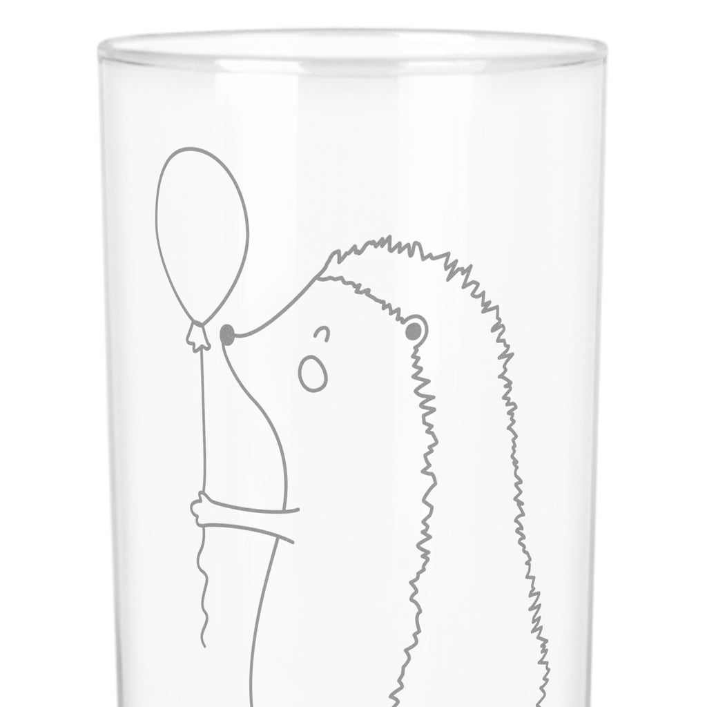 Wasserglas Igel mit Luftballon Wasserglas, Glas, Trinkglas, Wasserglas mit Gravur, Glas mit Gravur, Trinkglas mit Gravur, Tiermotive, Gute Laune, lustige Sprüche, Tiere, Igel, Geburtstag, Herzlichen Glückwunsch, Glückwunsch, Geburtstagskind, Ballon, Happy Birthday