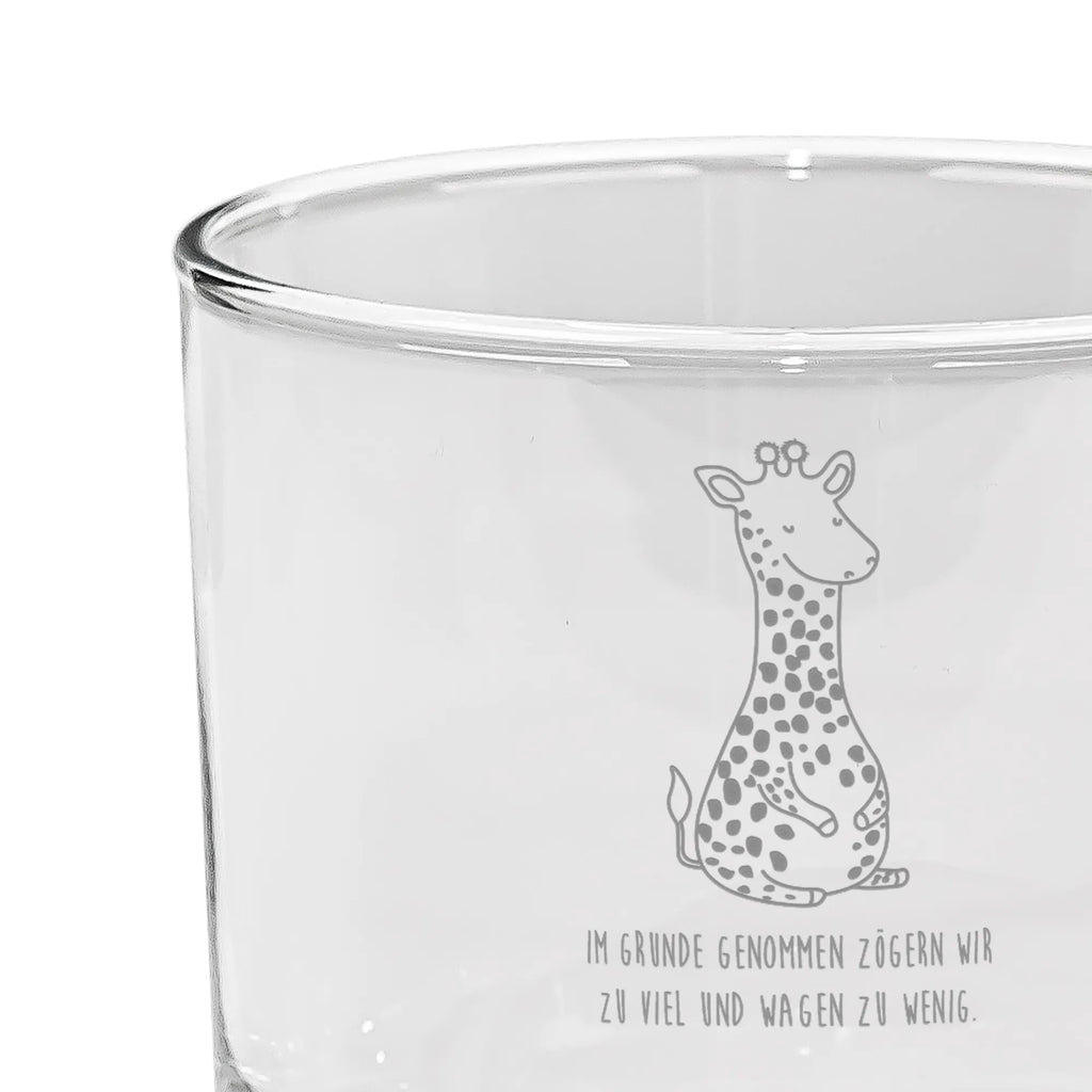 Personalisiertes Gin Glas Giraffe Zufrieden Personalisiertes Ginglas, Personalisiertes Gin Glas, Personalisiertes Gin Glas mit Gravur, Personalisiertes Gin Glas mit Spruch, Personalisiertes Gin Glas mit Sprüchen, Ginglas mit Wunschtext, Afrika, Wildtiere, Giraffe, Zufrieden, Glück, Abenteuer