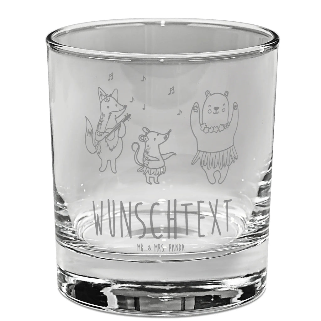 Personalisiertes Gin Glas Waldtiere Aloha Personalisiertes Ginglas, Personalisiertes Gin Glas, Personalisiertes Gin Glas mit Gravur, Personalisiertes Gin Glas mit Spruch, Personalisiertes Gin Glas mit Sprüchen, Ginglas mit Wunschtext, Tiermotive, Gute Laune, lustige Sprüche, Tiere, Wald, Waldtiere, Musik, Aloha, Bär, Hase, Igel, Tanzen, Leben, Lachen