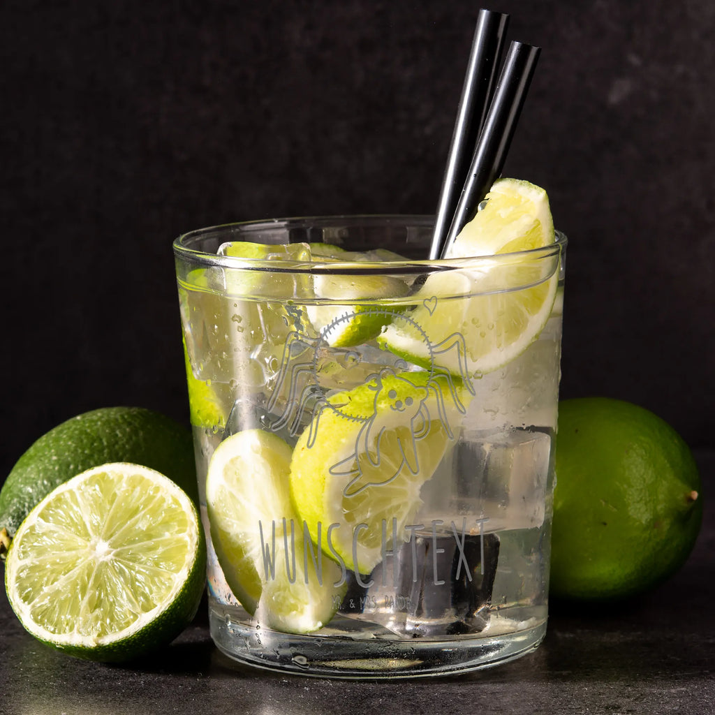 Personalisiertes Gin Glas Spinne Agathe Teddy Personalisiertes Ginglas, Personalisiertes Gin Glas, Personalisiertes Gin Glas mit Gravur, Personalisiertes Gin Glas mit Spruch, Personalisiertes Gin Glas mit Sprüchen, Ginglas mit Wunschtext, Spinne Agathe, Spinne, Agathe, Videos, Merchandise, Freundschaft, Liebesgeschenk, Verliebt, Liebesbeweis, Teddy, Treue, Miteinander, Dankeschön