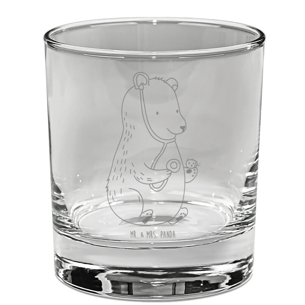 Ginglas Bär Arzt Ginglas, Gin Glas, Gin Glas mit Gravur, Ginglas mit Spruch, Gin Glas mit Sprüchen, Bär, Teddy, Teddybär, Arzt, Ärztin, Doktor, Professor, Doktorin, Professorin