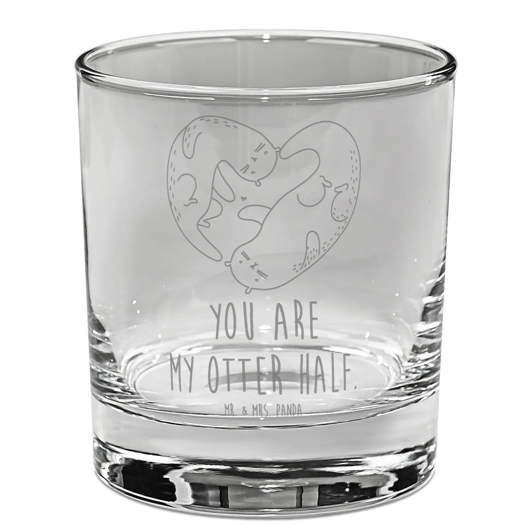 Ginglas Otter Herz Ginglas, Gin Glas, Gin Glas mit Gravur, Ginglas mit Spruch, Gin Glas mit Sprüchen, Otter, Fischotter, Seeotter, Liebe, Herz, Liebesbeweis, Liebesgeschenk, Bessere Hälfte, Love you, Jahrestag, Hochzeitstag, Verlobung, gemeinsames Leben