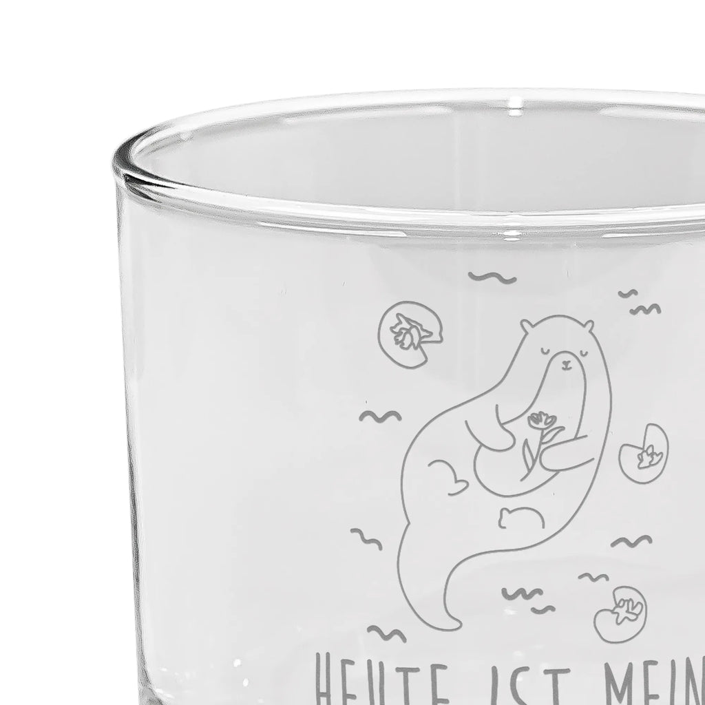 Ginglas Otter mit Seerose Ginglas, Gin Glas, Gin Glas mit Gravur, Ginglas mit Spruch, Gin Glas mit Sprüchen, Otter, Fischotter, Seeotter, Otter Seeotter See Otter