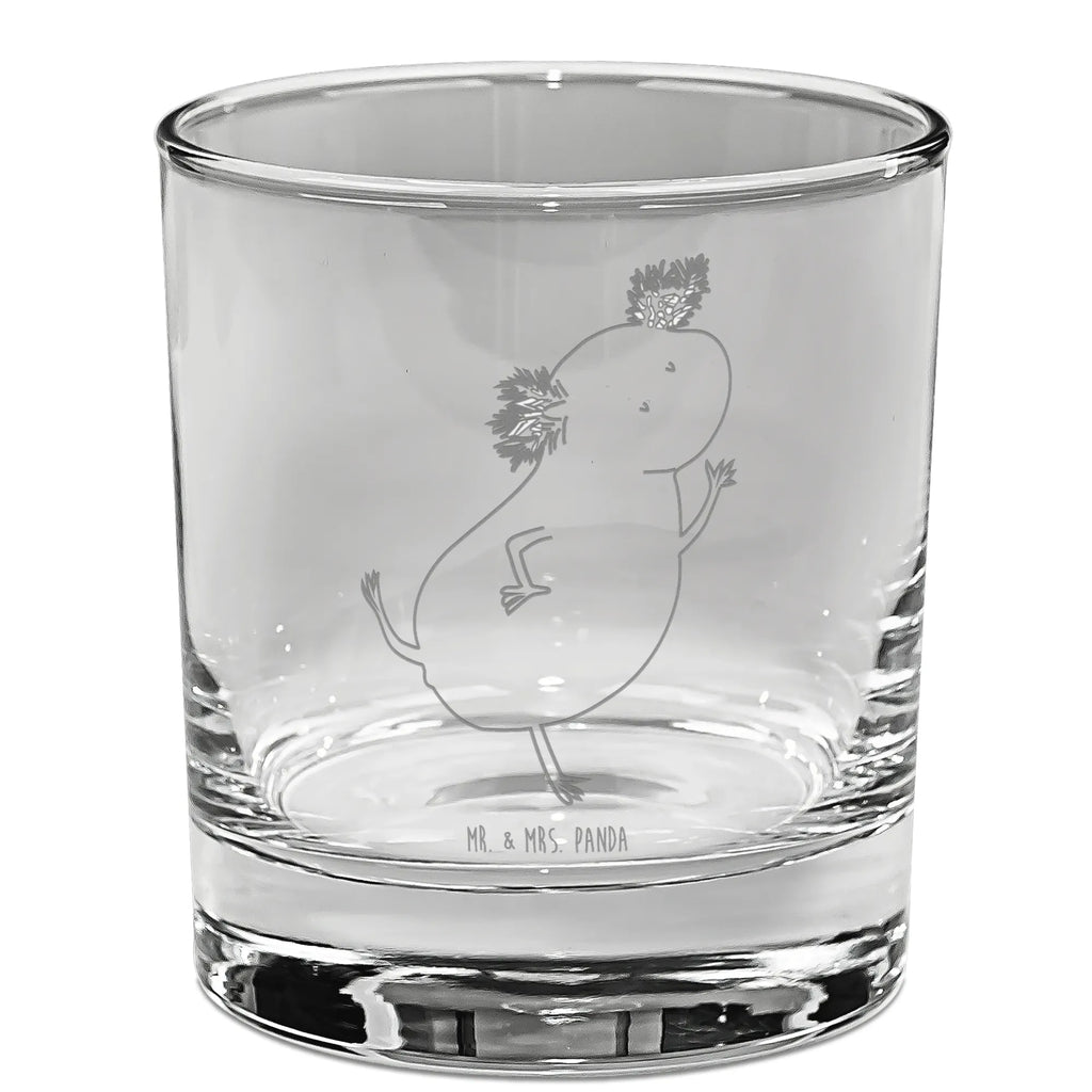 Ginglas Axolotl tanzt Ginglas, Gin Glas, Gin Glas mit Gravur, Ginglas mit Spruch, Gin Glas mit Sprüchen, Axolotl, Molch, Axolot, Schwanzlurch, Lurch, Lurche, Dachschaden, Sterne, verrückt, Freundin, beste Freundin