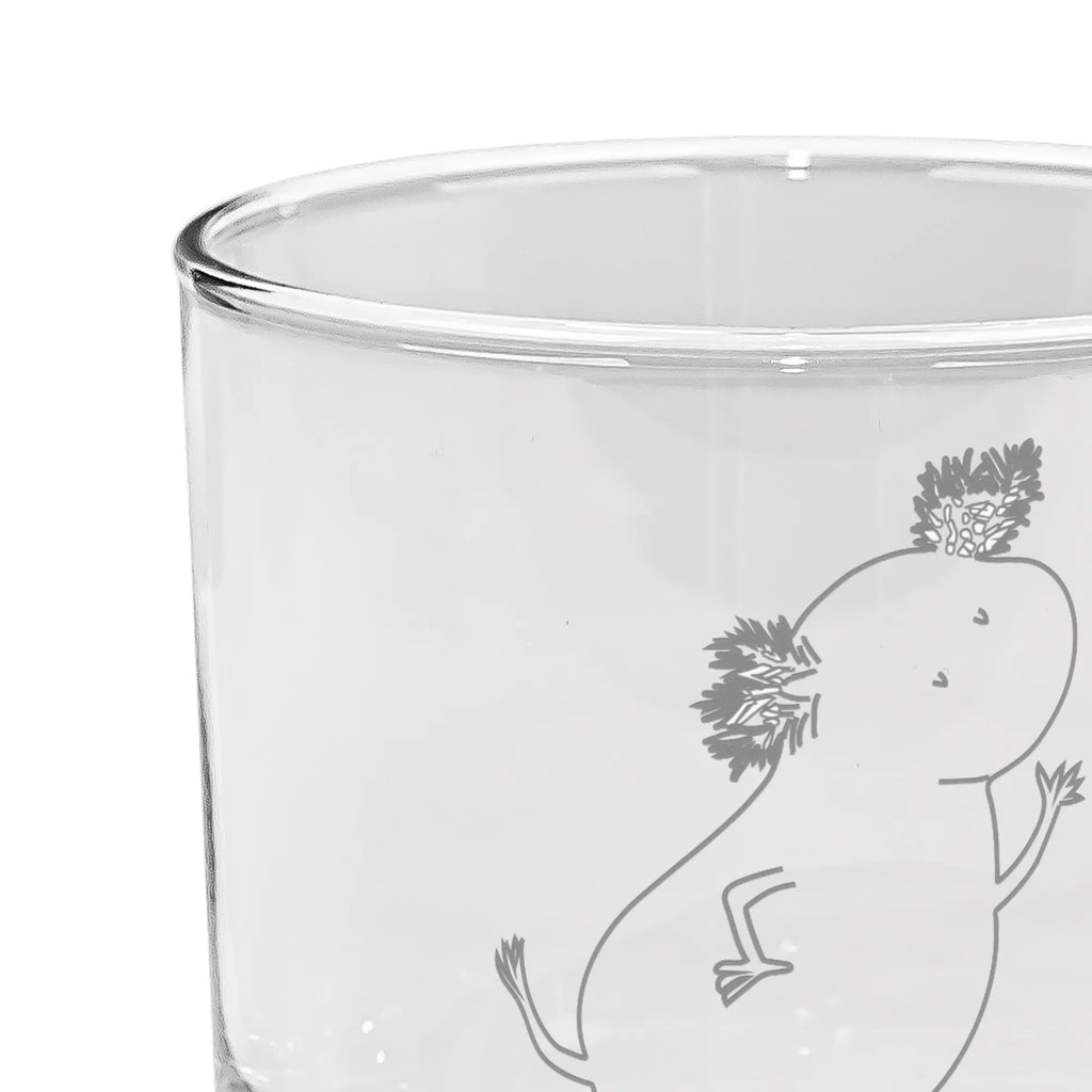 Ginglas Axolotl tanzt Ginglas, Gin Glas, Gin Glas mit Gravur, Ginglas mit Spruch, Gin Glas mit Sprüchen, Axolotl, Molch, Axolot, Schwanzlurch, Lurch, Lurche, Dachschaden, Sterne, verrückt, Freundin, beste Freundin