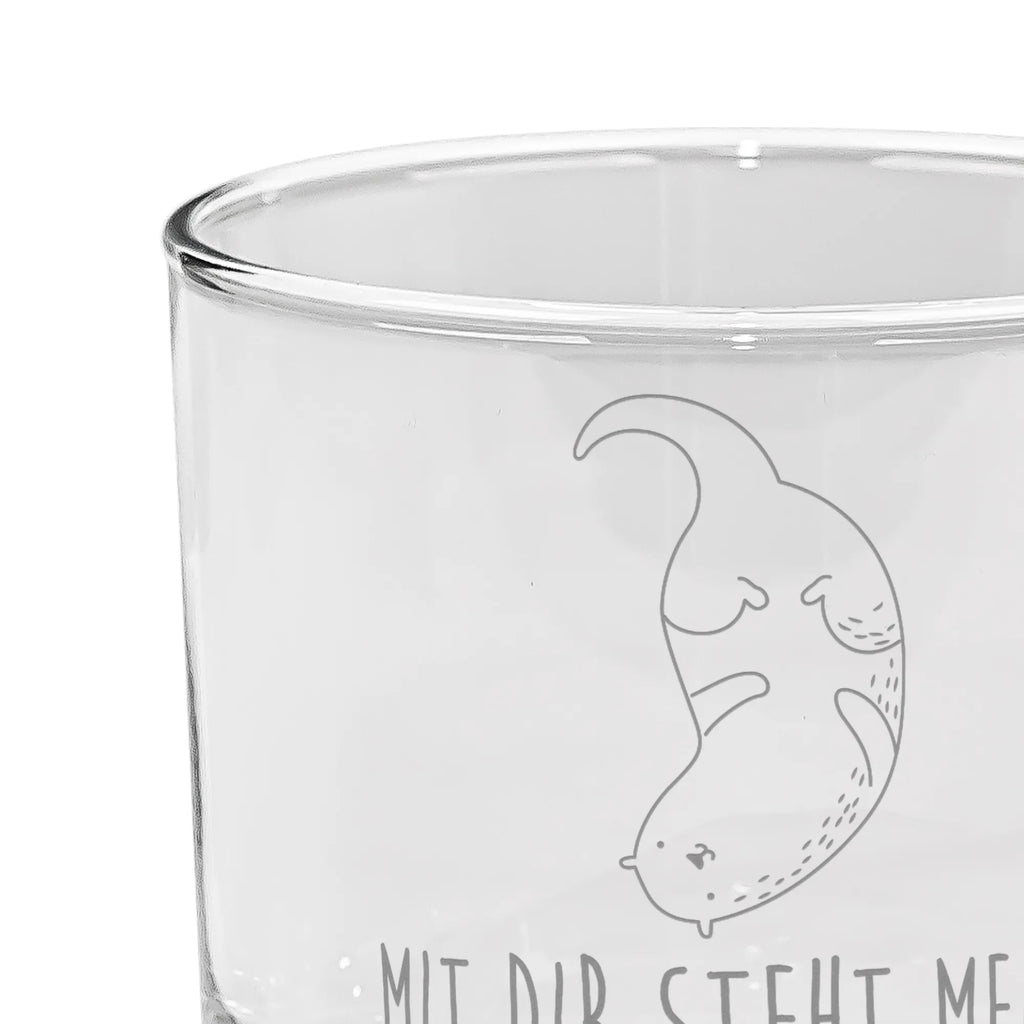 Ginglas Otter kopfüber Ginglas, Gin Glas, Gin Glas mit Gravur, Ginglas mit Spruch, Gin Glas mit Sprüchen, Otter, Fischotter, Seeotter, Otter Seeotter See Otter