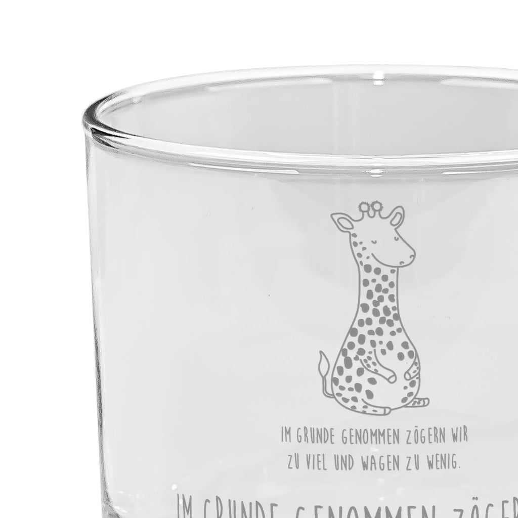 Ginglas Giraffe Zufrieden Ginglas, Gin Glas, Gin Glas mit Gravur, Ginglas mit Spruch, Gin Glas mit Sprüchen, Afrika, Wildtiere, Giraffe, Zufrieden, Glück, Abenteuer