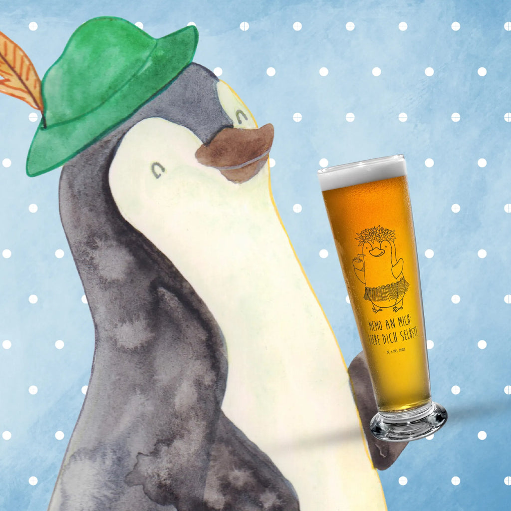 Weizenglas Pinguin Kokosnuss Weizenglas, Weizen Glas, Vatertag, Weizenbier Glas, Weizenbierglas, Pinguin, Aloha, Hawaii, Urlaub, Kokosnuss, Pinguine