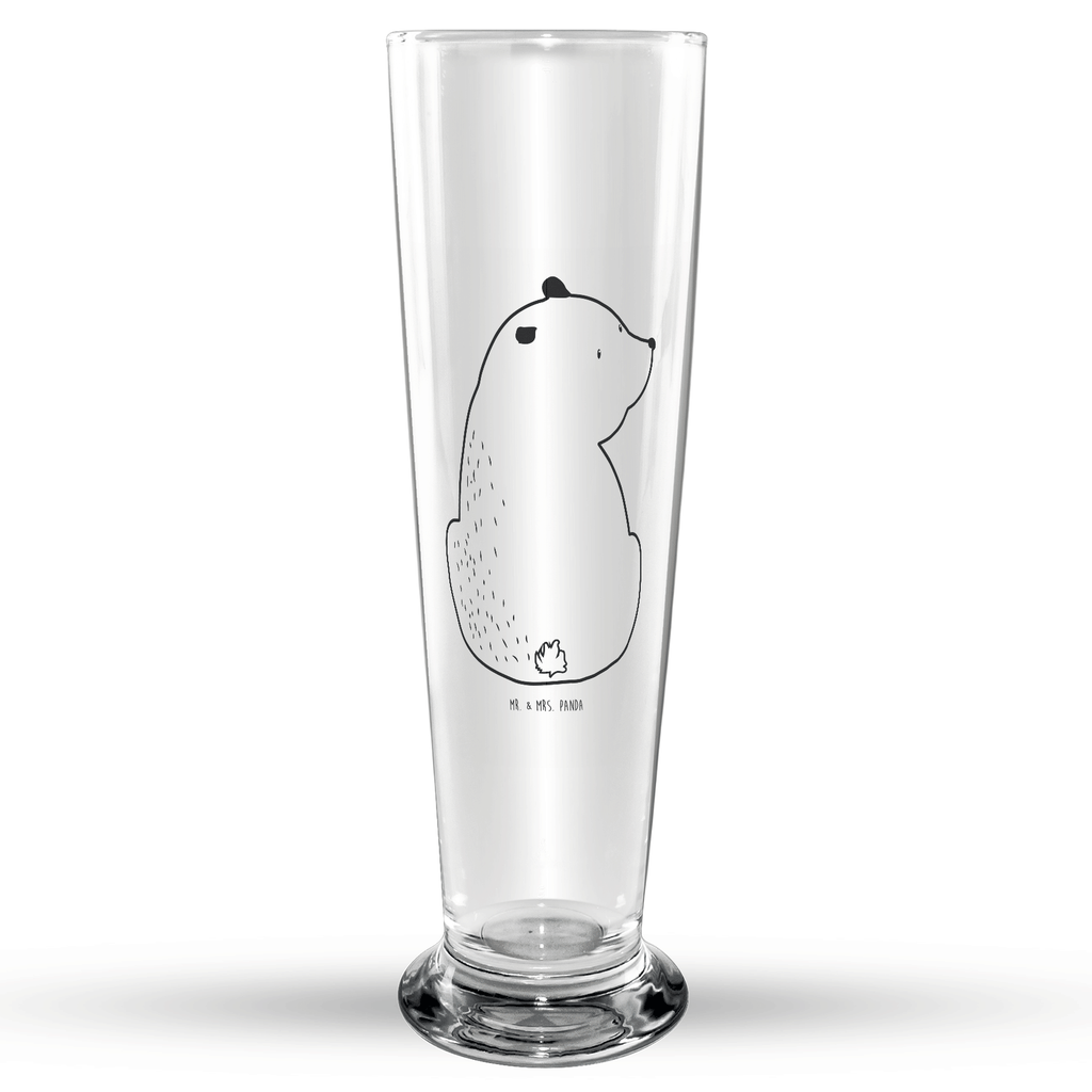 Weizenglas Bär Schulterblick Weizenglas, Weizen Glas, Vatertag, Weizenbier Glas, Weizenbierglas, Bär, Teddy, Teddybär, Selbstachtung, Weltansicht, Motivation, Bären, Bärenliebe, Weisheit