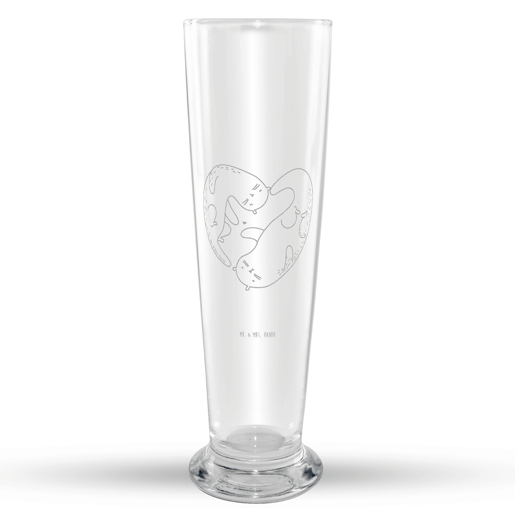 Weizenglas Otter Herz Weizenglas, Weizen Glas, Vatertag, Weizenbier Glas, Weizenbierglas, Otter, Fischotter, Seeotter, Liebe, Herz, Liebesbeweis, Liebesgeschenk, Bessere Hälfte, Love you, Jahrestag, Hochzeitstag, Verlobung, gemeinsames Leben