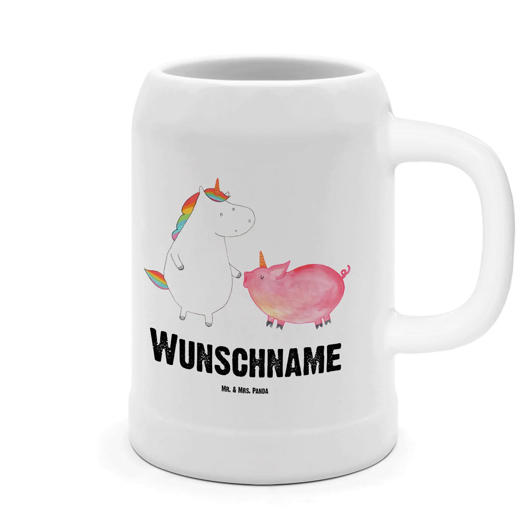 Personalisierter Bierkrug Einhorn Schwein Bierkrug mit Namen, Bierkrug personalisieren, Bierglas mit Namen, Personalisierung, Bedrucken, Einhorn, Einhörner, Einhorn Deko, Unicorn, Freundschaft, Schweinhorn, Schwein, Freundin, Schweinchen