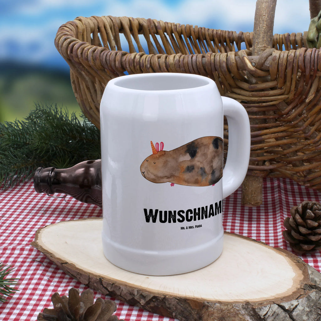 Personalisierter Bierkrug Einhorn Meerschweinchen Bierkrug mit Namen, Bierkrug personalisieren, Bierglas mit Namen, Personalisierung, Bedrucken, Einhorn, Einhörner, Einhorn Deko, Pegasus, Unicorn, Meerhörnchen, Meericorn, Meerschwein, Meerschweinchen