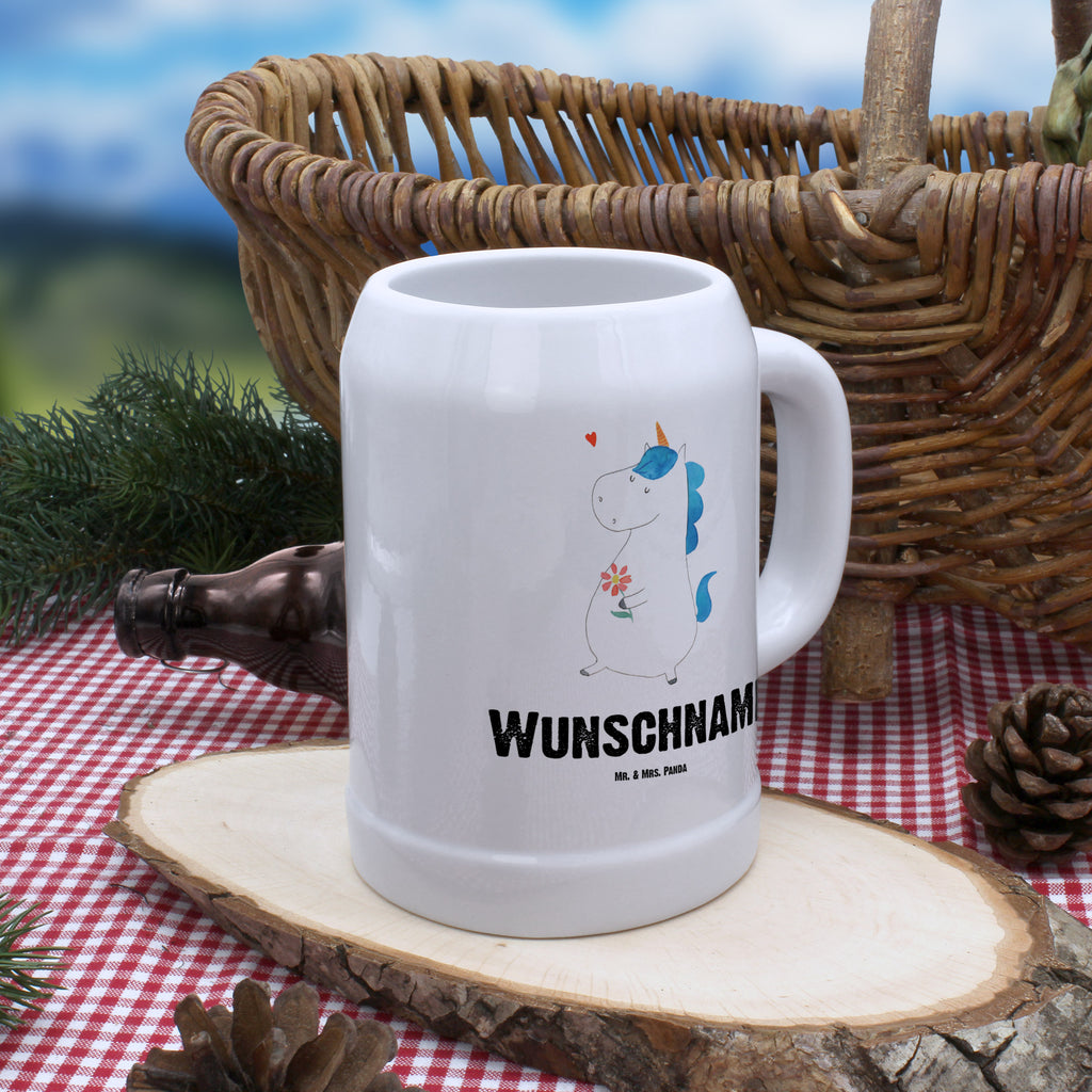 Personalisierter Bierkrug Einhorn Spaziergang Bierkrug mit Namen, Bierkrug personalisieren, Bierglas mit Namen, Personalisierung, Bedrucken, Einhorn, Einhörner, Einhorn Deko, Pegasus, Unicorn, Glitzer, Blumen, Spaziergang, Motivation, Gute Laune, Freude, Freundin, Mutter, Schwester