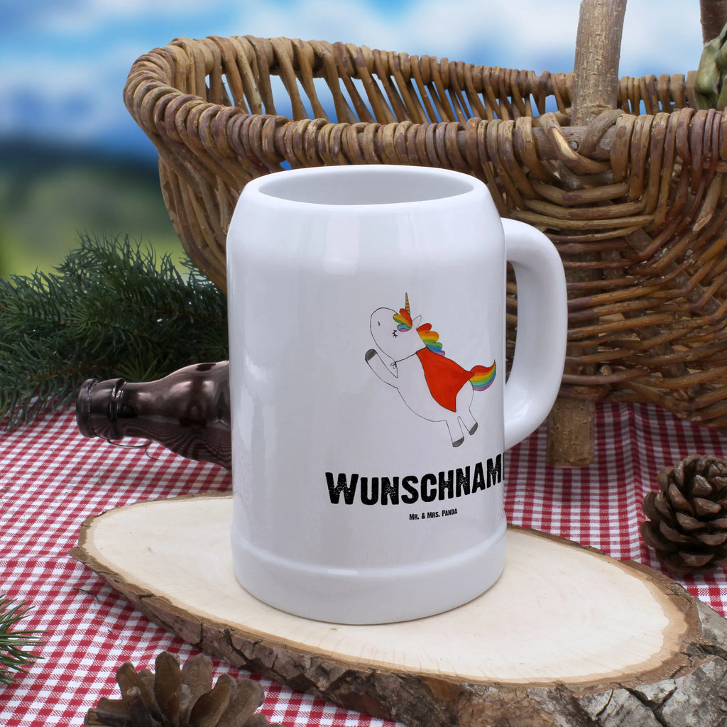 Personalisierter Bierkrug Einhorn Super Bierkrug mit Namen, Bierkrug personalisieren, Bierglas mit Namen, Personalisierung, Bedrucken, Einhorn, Einhörner, Einhorn Deko, Unicorn, Traummann, Superheld, Held, Freundin, Geschenk, Girl, Mädchen