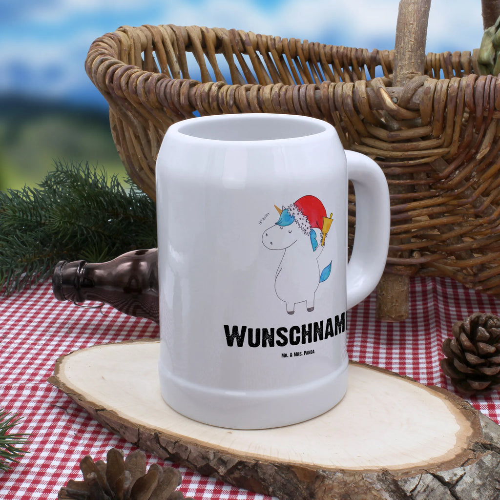 Personalisierter Bierkrug Einhorn Weihnachtsmann Bierkrug mit Namen, Bierkrug personalisieren, Bierglas mit Namen, Personalisierung, Bedrucken, Einhorn, Einhörner, Einhorn Deko, Pegasus, Unicorn, Gin, Schokolade, Schoki, Weihnachten, Weihnachtsmann, Nikolaus, Wunschzettel, Wunschliste, Feenstaub