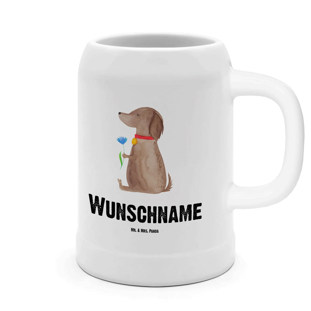 Personalisierter Bierkrug Hund Blume Bierkrug mit Namen, Bierkrug personalisieren, Bierglas mit Namen, Personalisierung, Bedrucken, Hund, Hundemotiv, Haustier, Hunderasse, Tierliebhaber, Hundebesitzer, Sprüche, Hunde, Frauchen, Hundeliebe