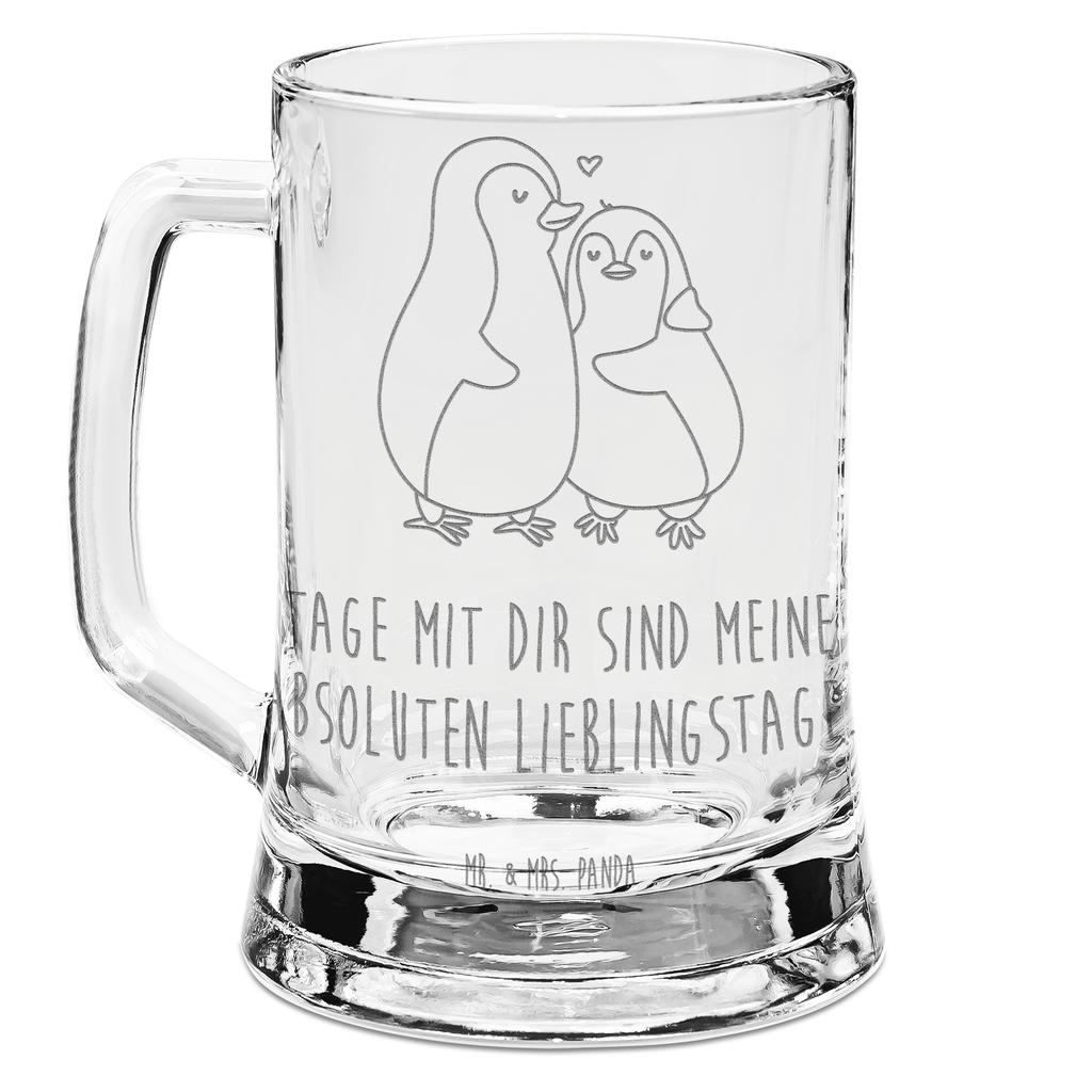 Gravur Bierkrug Pinguin umarmen Bierkrug, Bier Krug, Bierkrug Glas, Vatertag, Pinguin, Liebe, Liebespaar, Liebesbeweis, Liebesgeschenk, Verlobung, Jahrestag, Hochzeitstag, Hochzeit, Hochzeitsgeschenk