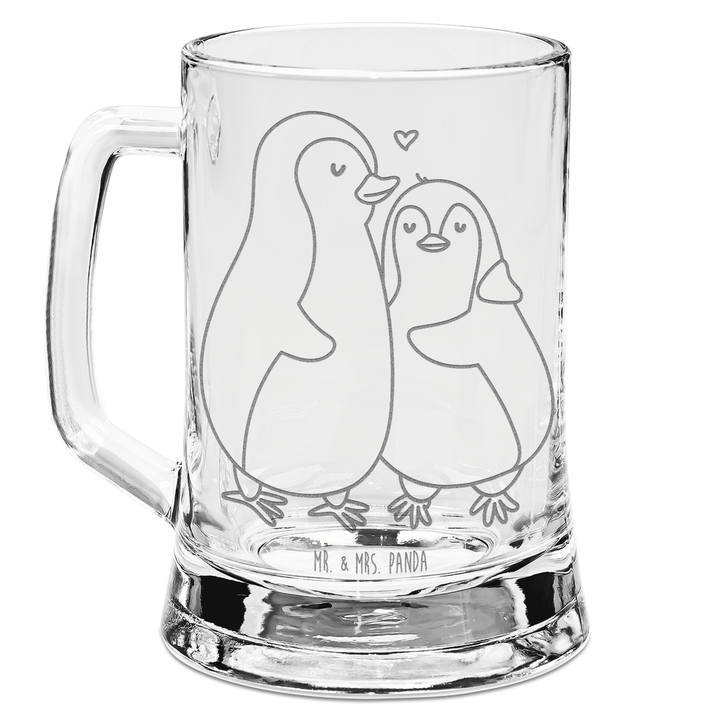 Gravur Bierkrug Pinguin umarmen Bierkrug, Bier Krug, Bierkrug Glas, Vatertag, Pinguin, Liebe, Liebespaar, Liebesbeweis, Liebesgeschenk, Verlobung, Jahrestag, Hochzeitstag, Hochzeit, Hochzeitsgeschenk