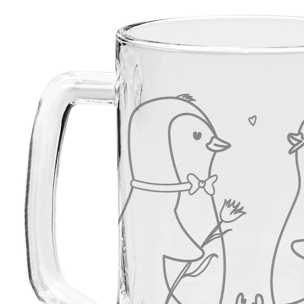 Gravur Bierkrug Pinguin Pärchen Bierkrug, Bier Krug, Bierkrug Glas, Vatertag, Pinguin, Pinguine, Liebe, Liebespaar, Liebesbeweis, Liebesgeschenk, Verlobung, Jahrestag, Hochzeitstag, Hochzeit, Hochzeitsgeschenk, große Liebe, Traumpaar