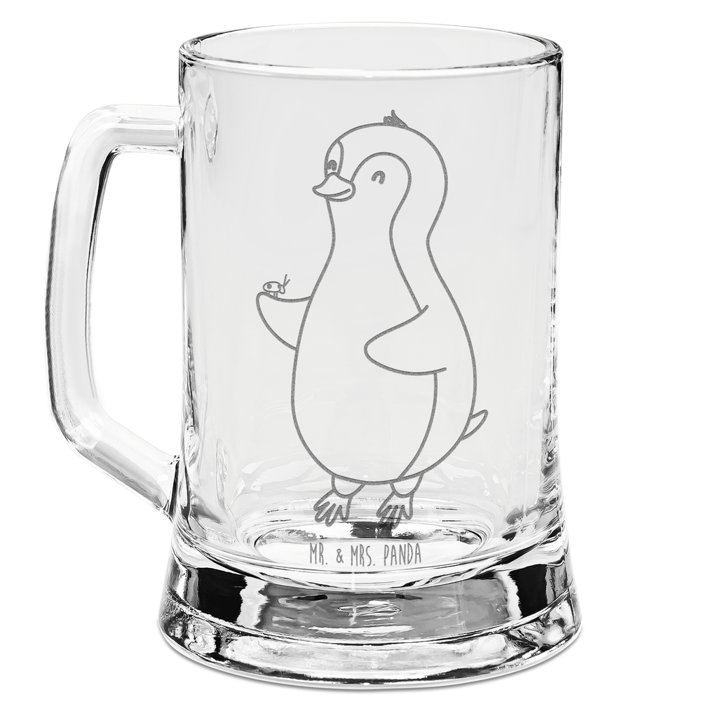 Gravur Bierkrug Pinguin Marienkäfer Bierkrug, Bier Krug, Bierkrug Glas, Vatertag, Pinguin, Pinguine, Marienkäfer, Liebe, Wunder, Glück, Freude, Lebensfreude