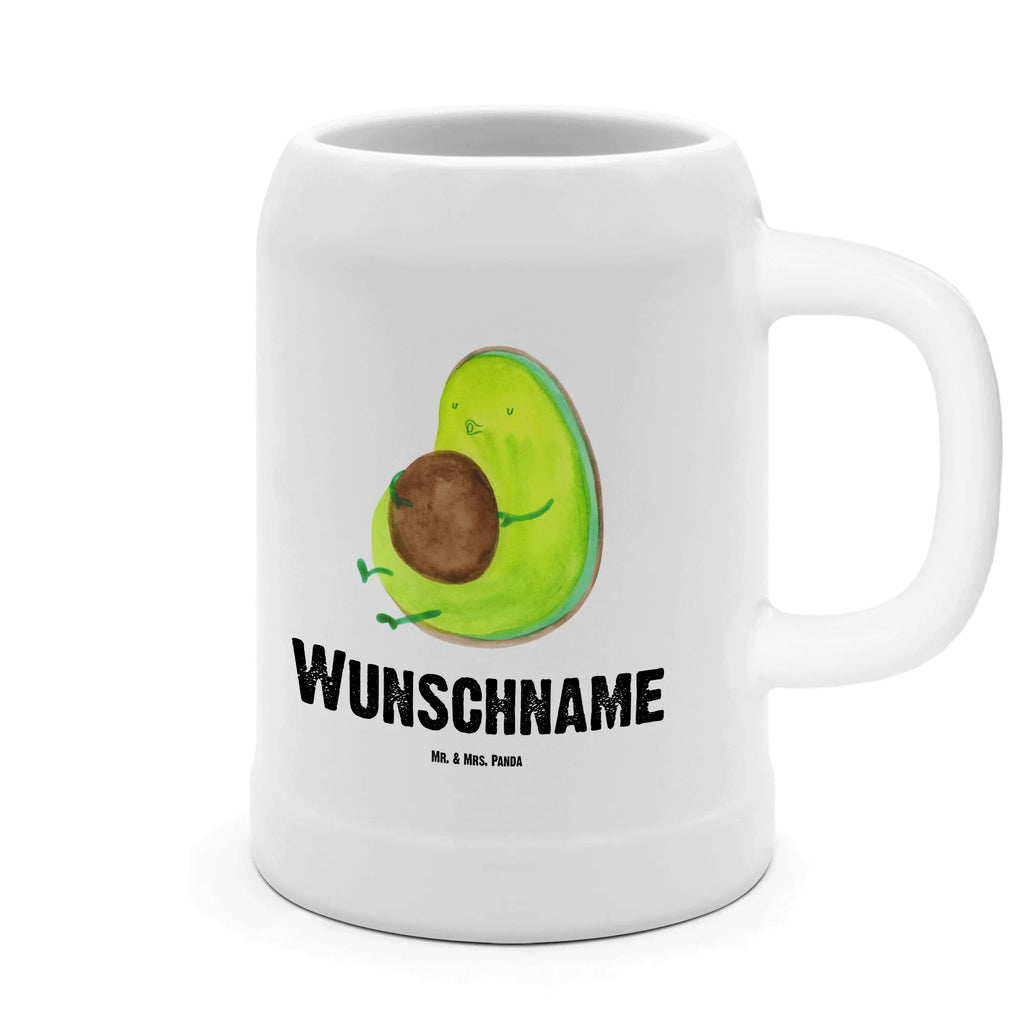 Personalisierter Bierkrug Avocado pfeift Bierkrug mit Namen, Bierkrug personalisieren, Bierglas mit Namen, Personalisierung, Bedrucken, Avocado, Veggie, Vegan, Gesund, Diät, Abnehmen, Ernährung, dick sein