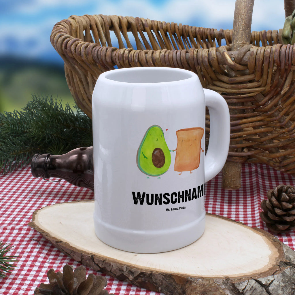 Personalisierter Bierkrug Avocado + Toast Bierkrug mit Namen, Bierkrug personalisieren, Bierglas mit Namen, Personalisierung, Bedrucken, Avocado, Veggie, Vegan, Gesund, Toast, Toastbrot, Liebespaar, Pärchen, Freund, Freundin, Verlobt, Verlobungsparty, Hochzeit, Hochzeitsgeschenk, Jahrestag, Jahrestagsgeschenk