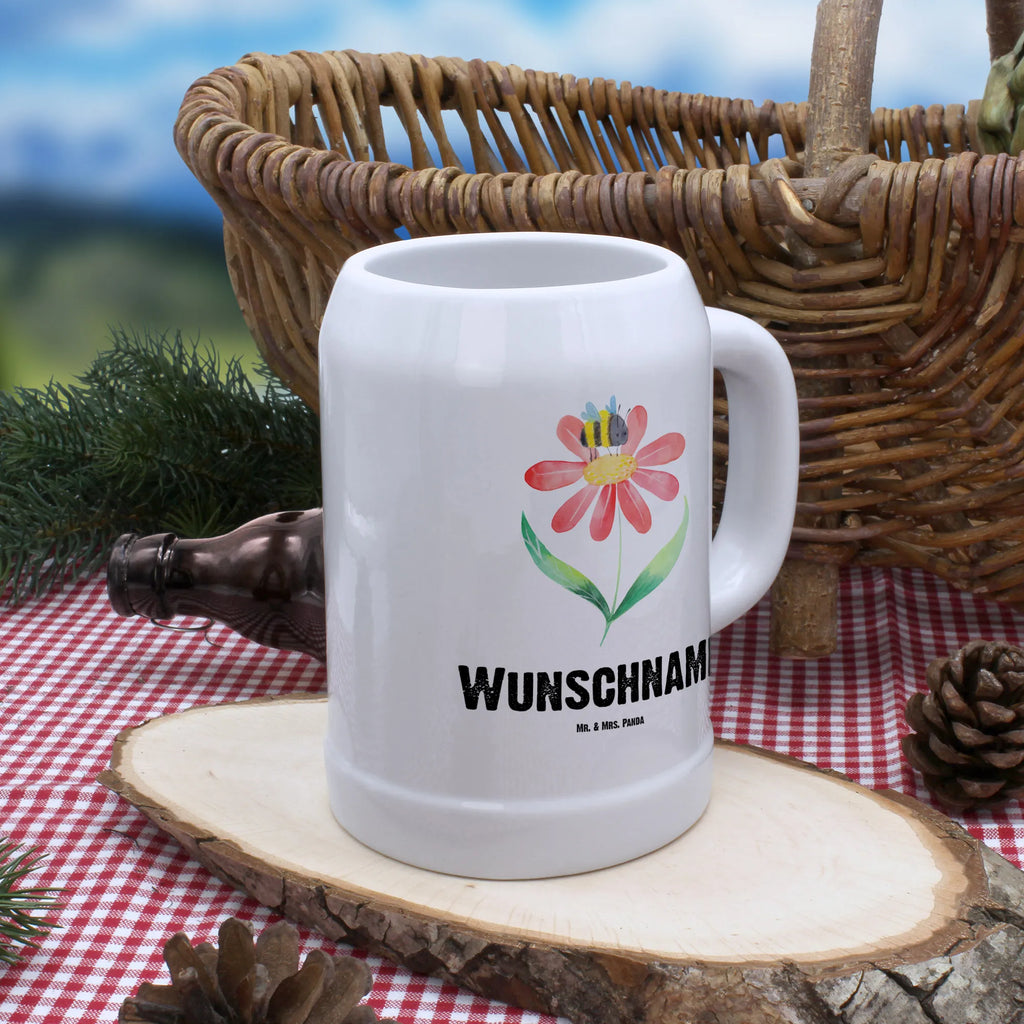 Personalisierter Bierkrug Hummel Blume Bierkrug mit Namen, Bierkrug personalisieren, Bierglas mit Namen, Personalisierung, Bedrucken, Tiermotive, Gute Laune, lustige Sprüche, Tiere, Hummel, Blume, Wespe, Flauschig, Natur, Feld, Hummeln, Biene