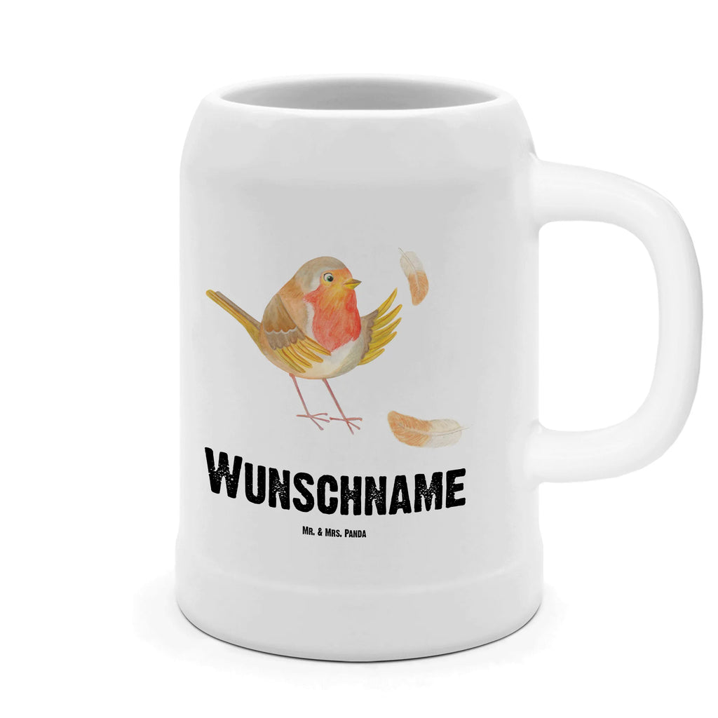 Personalisierter Bierkrug Rotkehlchen mit Federn Bierkrug mit Namen, Bierkrug personalisieren, Bierglas mit Namen, Personalisierung, Bedrucken, Tiermotive, Gute Laune, lustige Sprüche, Tiere, What if i fall, Rotkehlchen, Spruch Motivation, Spruch Mut, Vogel, Motivation Sprüche, Motivationsbilder, fliegen