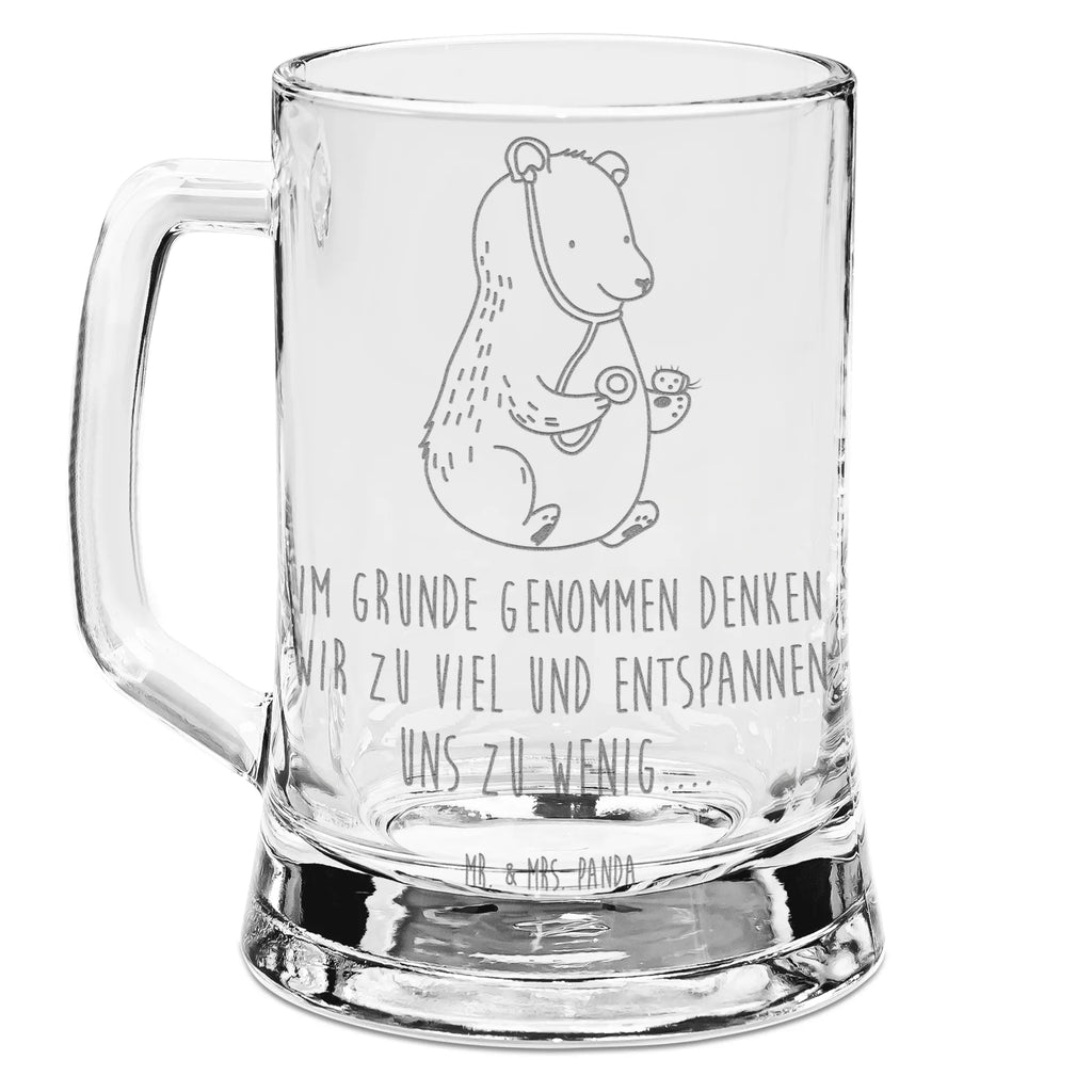 Gravur Bierkrug Bär Arzt Bierkrug, Bier Krug, Bierkrug Glas, Vatertag, Bär, Teddy, Teddybär, Arzt, Ärztin, Doktor, Professor, Doktorin, Professorin