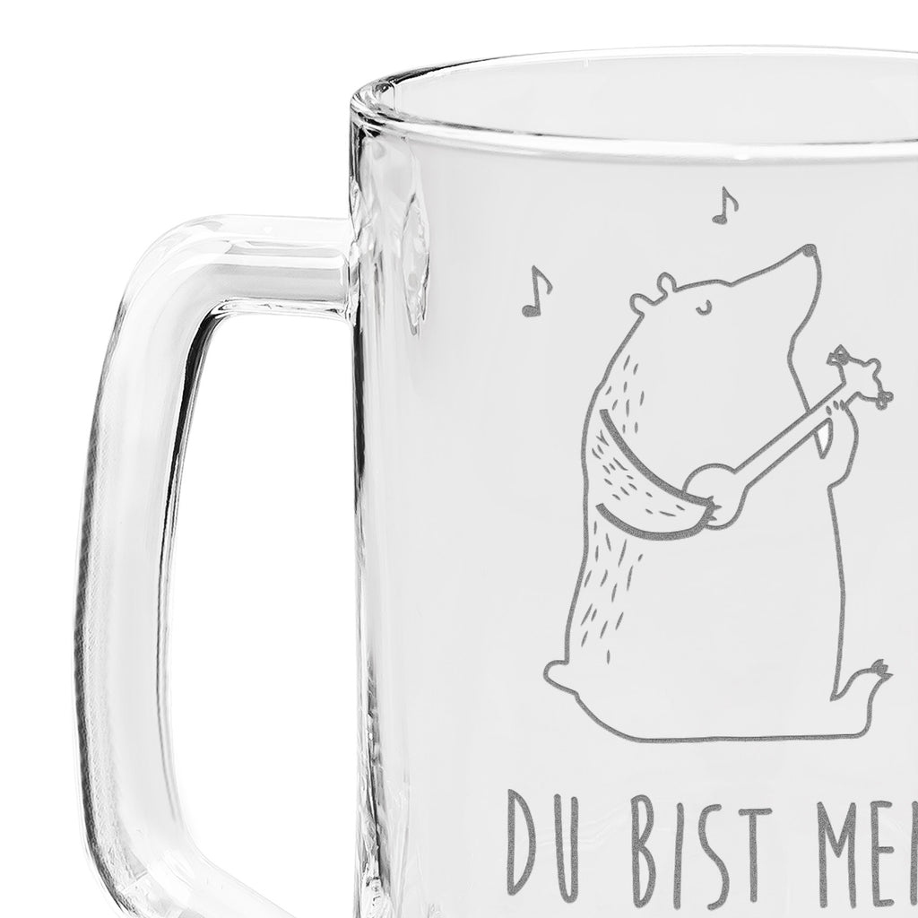 Gravur Bierkrug Bär Lied Bierkrug, Bier Krug, Bierkrug Glas, Vatertag, Bär, Teddy, Teddybär, Bärchen, Bear, Liebeslied, Lied, Song, Valentinstag, Valentine, Geschenk, Partner, Liebe, Freundin, Frau, Herz, Spruch