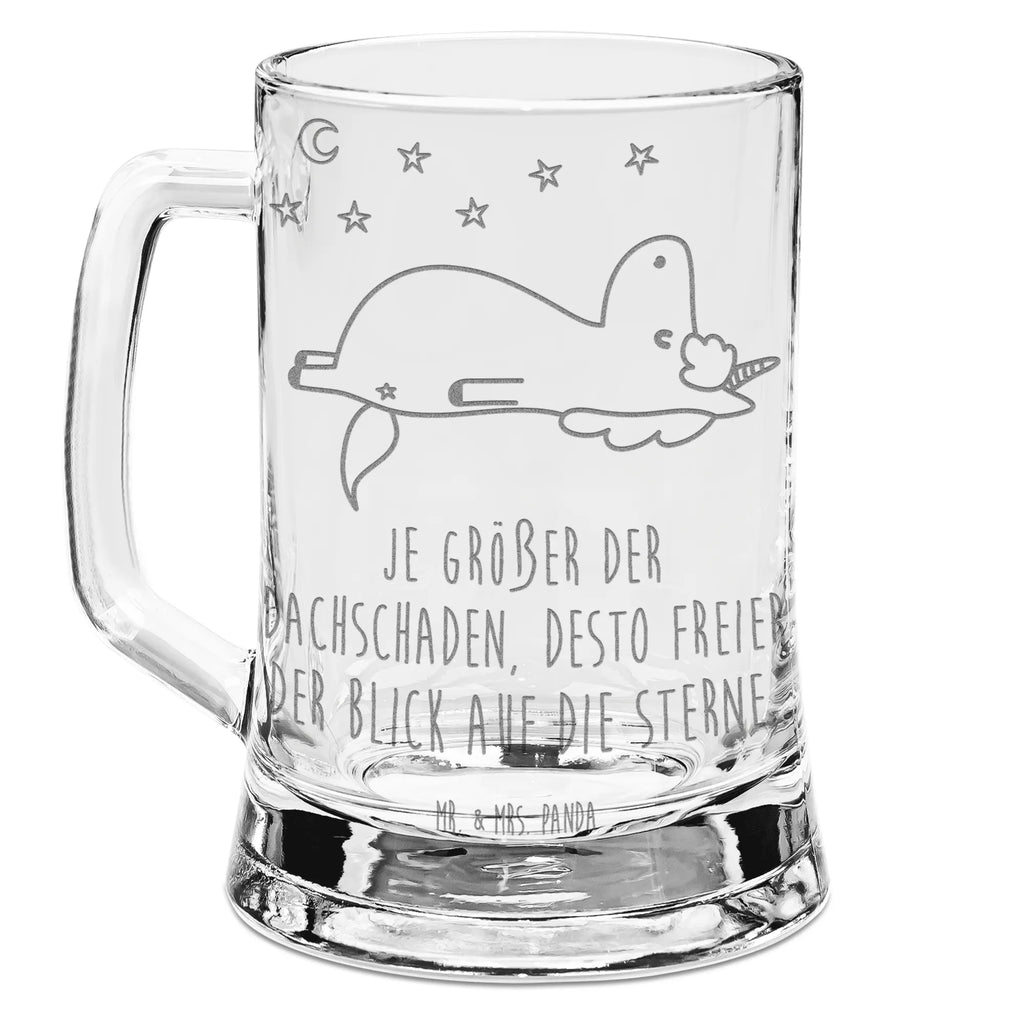 Gravur Bierkrug Einhorn Sternenhimmel Bierkrug, Bier Krug, Bierkrug Glas, Vatertag, Einhorn, Einhörner, Einhorn Deko, Pegasus, Unicorn, Sterne, Dachschaden, Verrückt, Sternenhimmel