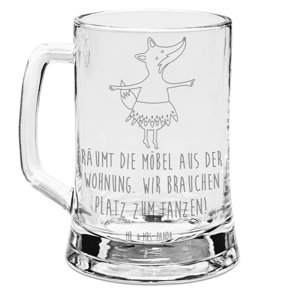 Gravur Bierkrug Fuchs Ballerina Bierkrug, Bier Krug, Bierkrug Glas, Vatertag, Fuchs, Fuchs Spruch, Füchse, Füchsin, Ballerina, Ballett, Tänzerin, Tanzen, Party, Einladung, Geburtstag