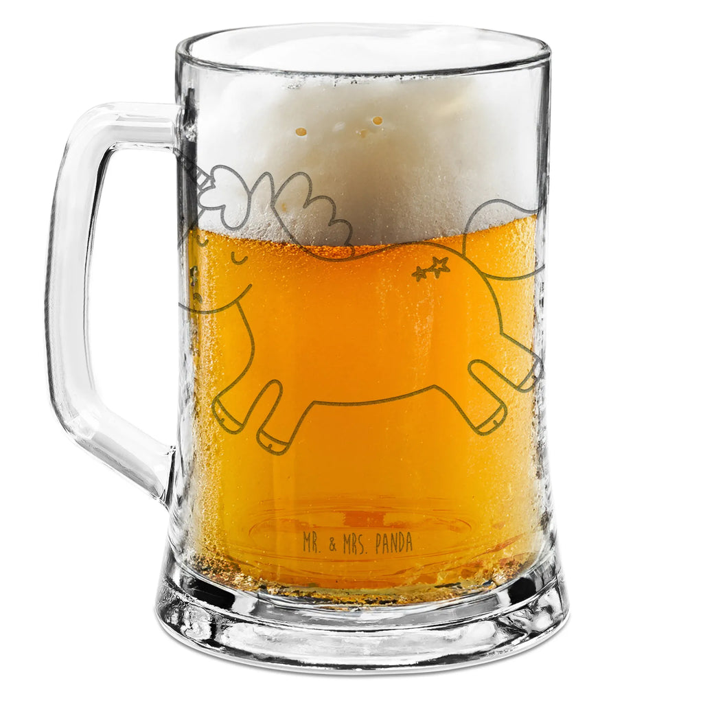 Gravur Bierkrug Einhorn Happy Bierkrug, Bier Krug, Bierkrug Glas, Vatertag, Einhorn, Einhörner, Einhorn Deko, Pegasus, Unicorn, glücklich, fröhlich, Spaß, Freude, Lebensfreude, witzig, spannend, Lächeln, Lachen