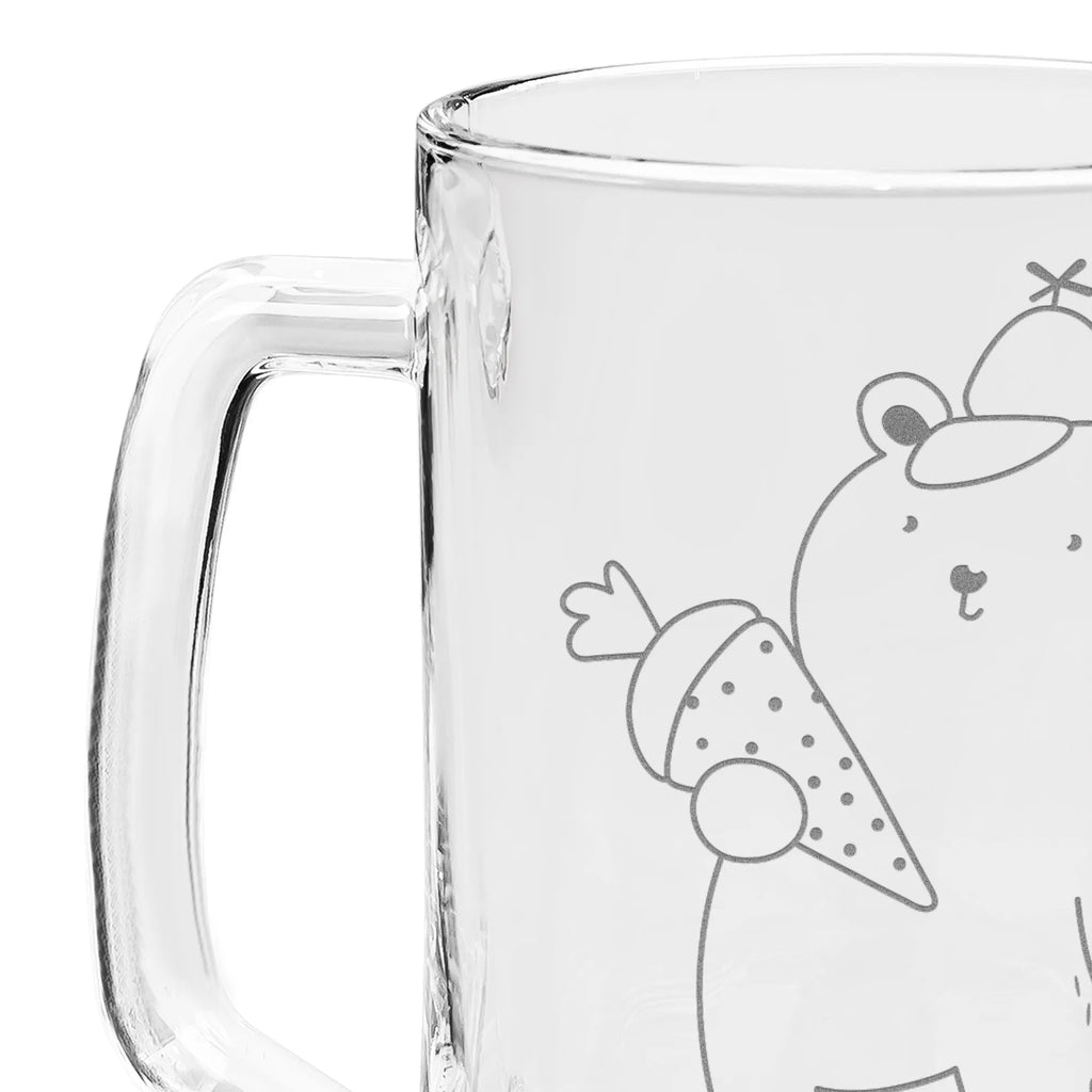 Gravur Bierkrug Bär Schultüte Bierkrug, Bier Krug, Bierkrug Glas, Vatertag, Bär, Teddy, Teddybär, Bär Motiv, Schultüte, Erster Schultag Geschenk, Einschulung Geschenk, Schule Geschenk, Grundschule, Schulanfang, Schulbeginn