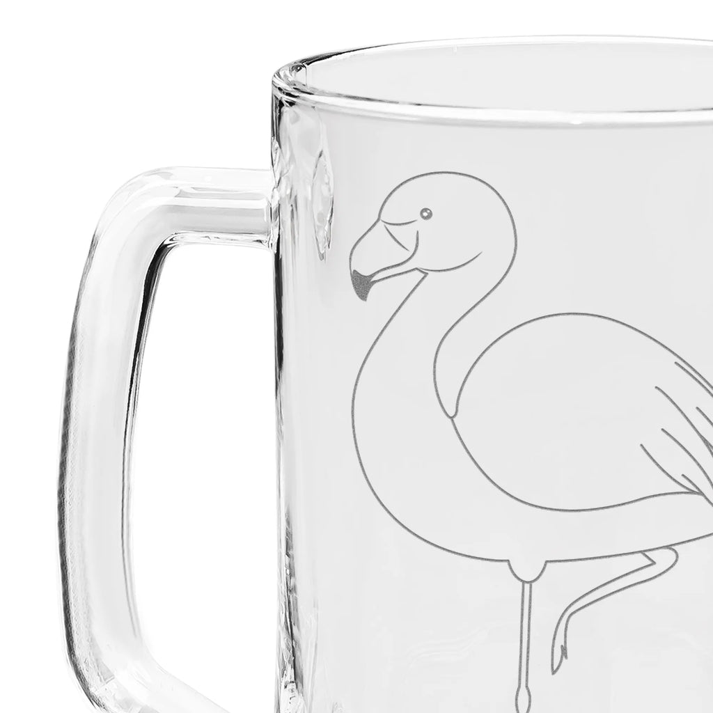 Gravur Bierkrug Flamingo Classic Bierkrug, Bier Krug, Bierkrug Glas, Vatertag, Flamingo, Einzigartig, Selbstliebe, Stolz, ich, für mich, Spruch, Freundin, Freundinnen, Außenseiter, Sohn, Tochter, Geschwister