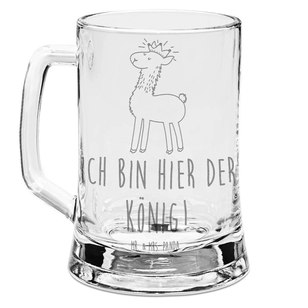 Gravur Bierkrug Lama König Bierkrug, Bier Krug, Bierkrug Glas, Vatertag, Lama, Alpaka, Lamas, König, Königin, Freundin, Mama, Papa, Büro Kollege, Kollegin, Chef, Vorgesetzter, Abi, Abitur