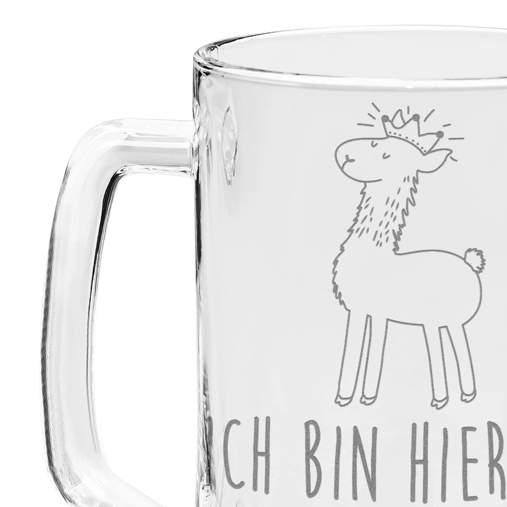 Gravur Bierkrug Lama König Bierkrug, Bier Krug, Bierkrug Glas, Vatertag, Lama, Alpaka, Lamas, König, Königin, Freundin, Mama, Papa, Büro Kollege, Kollegin, Chef, Vorgesetzter, Abi, Abitur