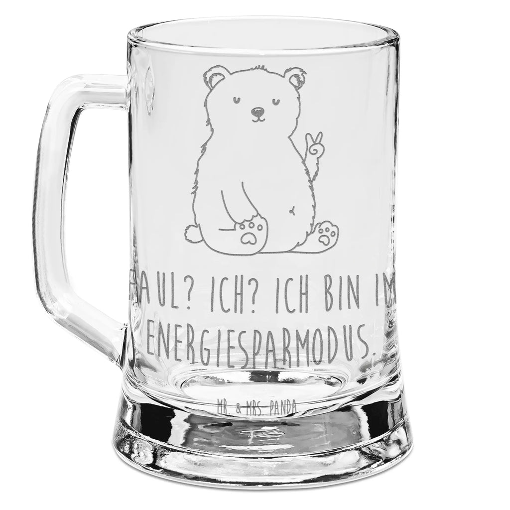 Gravur Bierkrug Eisbär Faul Bierkrug, Bier Krug, Bierkrug Glas, Vatertag, Bär, Teddy, Teddybär, Eisbär, Nordpol, Faul, Entspannen, Relaxen, Büro, Arbeit, Bürojob, Arbeitsplatz, Homeoffice