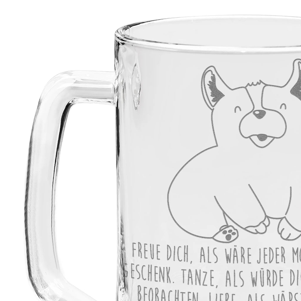 Gravur Bierkrug Corgie Bierkrug, Bier Krug, Bierkrug Glas, Vatertag, Hund, Hundemotiv, Haustier, Hunderasse, Tierliebhaber, Hundebesitzer, Sprüche, Corgie, Welsh Corgie Pembroke, britisch, Motivation, Spruch, Hundespruch, Lebensfreude