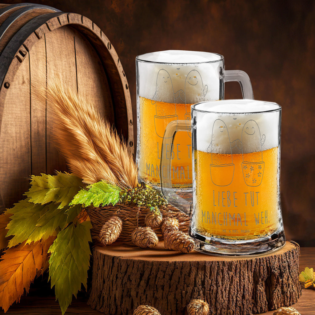 Gravur Bierkrug Kaktus Liebe Bierkrug, Bier Krug, Bierkrug Glas, Vatertag, Kaktus, Kakteen, Liebe, Liebesbeweis, Liebesbotschaft, Liebesnachricht, Love, Kaktusliebe, Paar, Pärchen, Trennung, Streit, Versöhnung, Freundschaft, Verlobung, Hochzeit