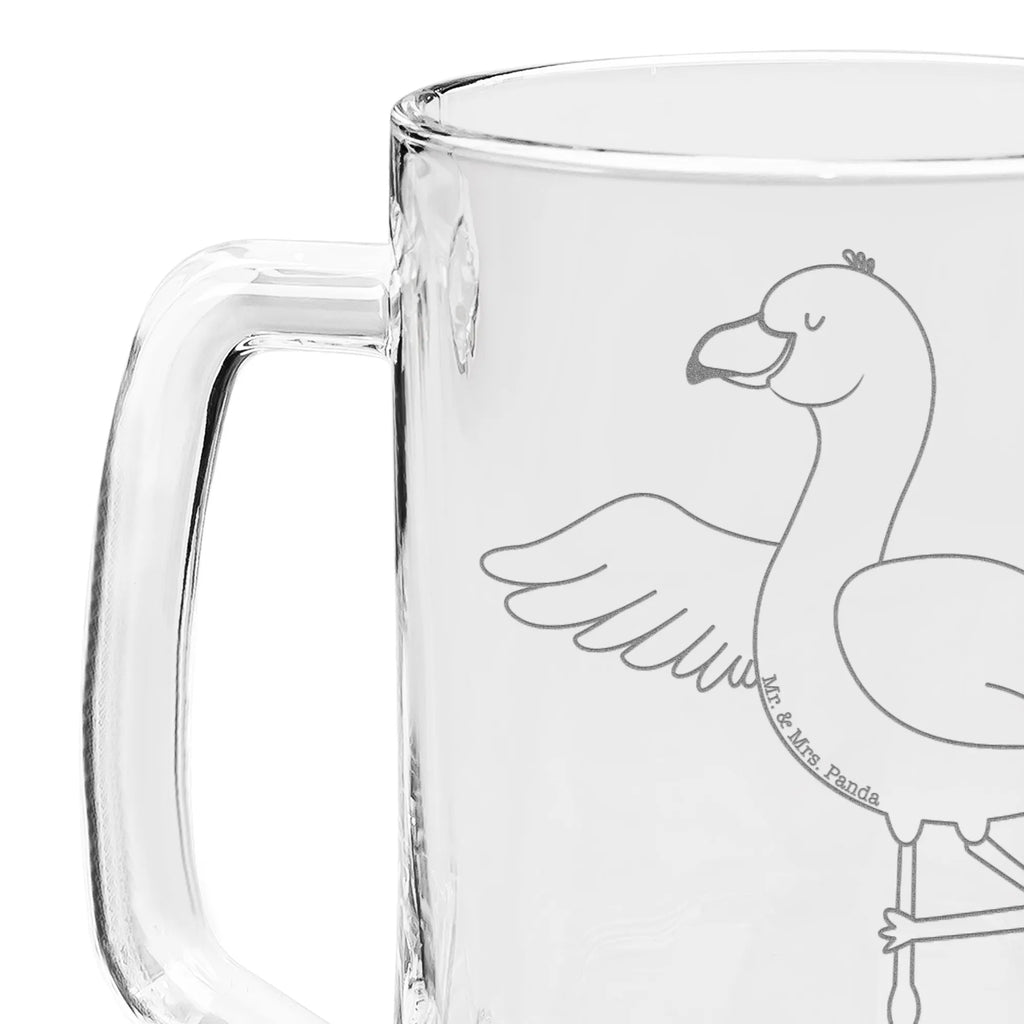 Gravur Bierkrug Flamingo Yoga Bierkrug, Bier Krug, Bierkrug Glas, Vatertag, Flamingo, Vogel, Yoga, Namaste, Achtsamkeit, Yoga-Übung, Entspannung, Ärger, Aufregen, Tiefenentspannung