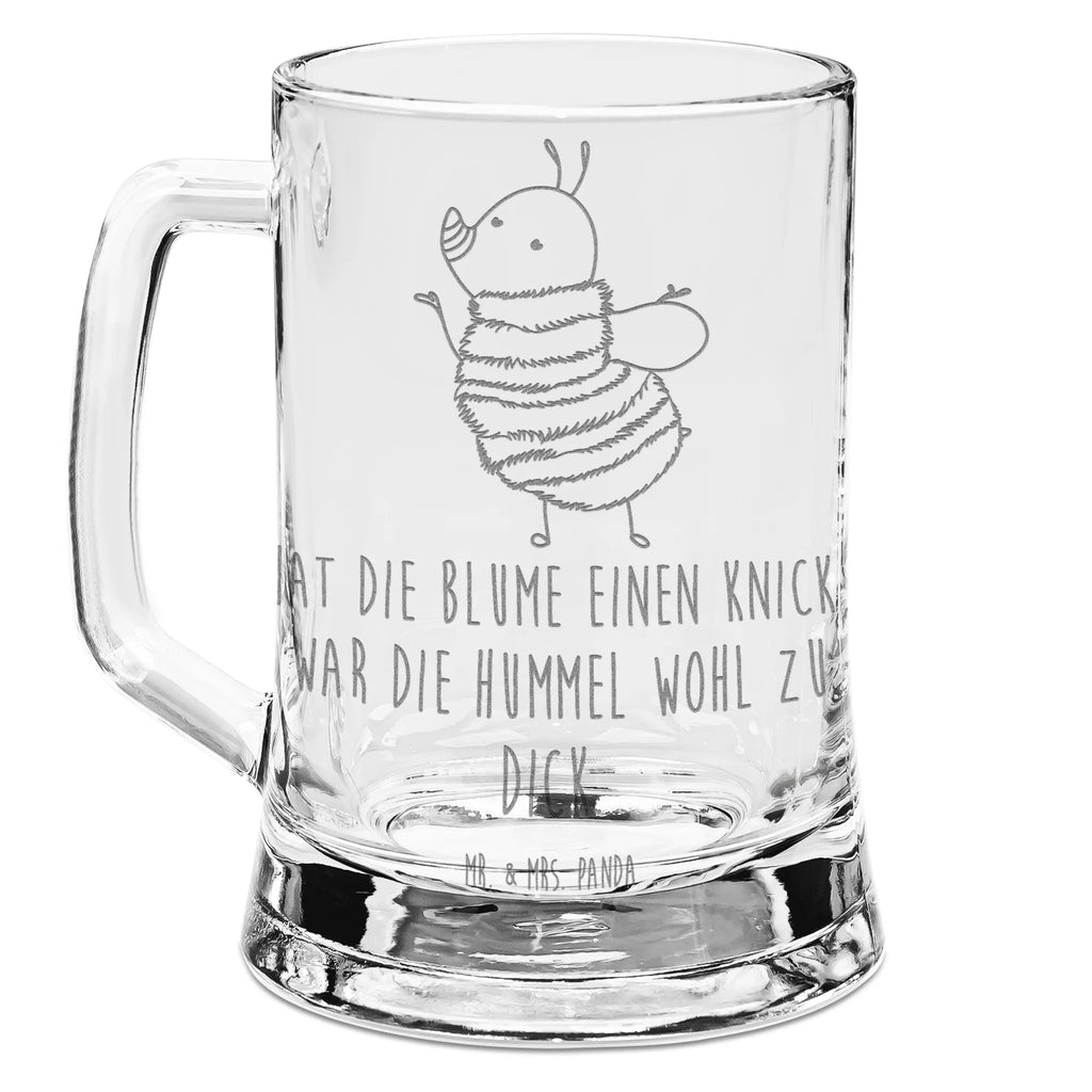 Gravur Bierkrug Hummel flauschig Bierkrug, Bier Krug, Bierkrug Glas, Vatertag, Tiermotive, Gute Laune, lustige Sprüche, Tiere, Hummel, Flauschig, Biene, Blume, Natur