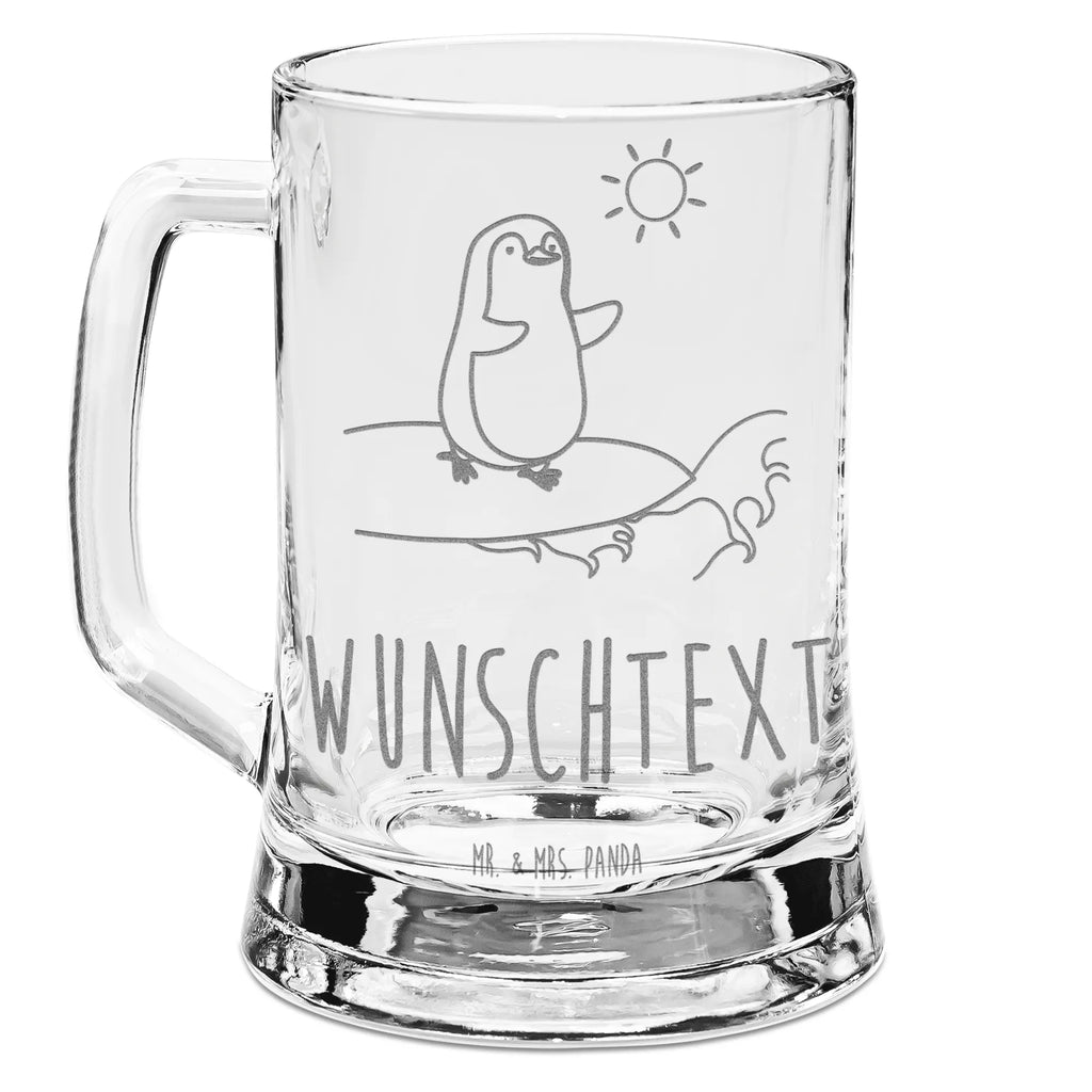 Personalisierter Gravur Bierkrug Pinguin Surfer Personalisierter Bierkrug, Personalisierter Bier Krug, Personalisiertes Bierkrug Glas, Bierkrug mit Namen, Bier Krug mit Namen, Bierkrug Glas mit Namen, Vatertag, Wunschtext, Wunschname, Personalisierbar, Selbst gestalten, Pinguin, Pinguine, surfen, Surfer, Hawaii, Urlaub, Wellen, Wellen reiten, Portugal