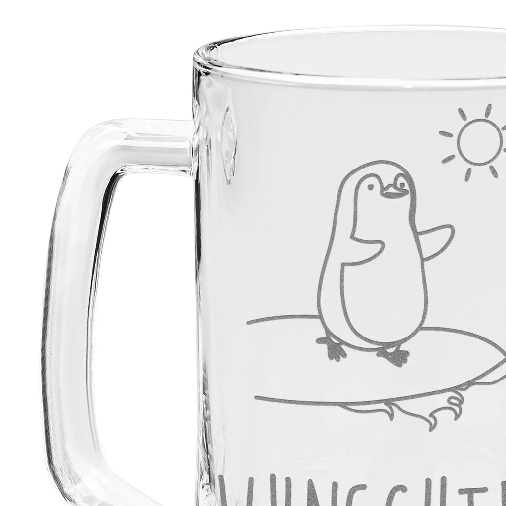 Personalisierter Gravur Bierkrug Pinguin Surfer Personalisierter Bierkrug, Personalisierter Bier Krug, Personalisiertes Bierkrug Glas, Bierkrug mit Namen, Bier Krug mit Namen, Bierkrug Glas mit Namen, Vatertag, Wunschtext, Wunschname, Personalisierbar, Selbst gestalten, Pinguin, Pinguine, surfen, Surfer, Hawaii, Urlaub, Wellen, Wellen reiten, Portugal