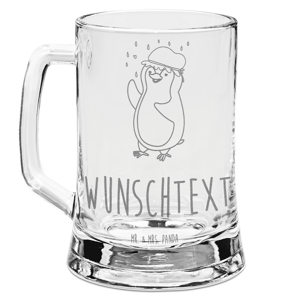 Personalisierter Gravur Bierkrug Pinguin Duschen Personalisierter Bierkrug, Personalisierter Bier Krug, Personalisiertes Bierkrug Glas, Bierkrug mit Namen, Bier Krug mit Namen, Bierkrug Glas mit Namen, Vatertag, Wunschtext, Wunschname, Personalisierbar, Selbst gestalten, Pinguin, Pinguine, Dusche, duschen, Lebensmotto, Motivation, Neustart, Neuanfang, glücklich sein