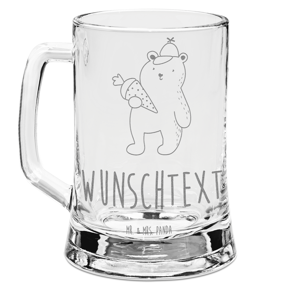 Personalisierter Gravur Bierkrug Bär Schultüte Personalisierter Bierkrug, Personalisierter Bier Krug, Personalisiertes Bierkrug Glas, Bierkrug mit Namen, Bier Krug mit Namen, Bierkrug Glas mit Namen, Vatertag, Wunschtext, Wunschname, Personalisierbar, Selbst gestalten, Bär, Teddy, Teddybär, Bär Motiv, Schultüte, Erster Schultag Geschenk, Einschulung Geschenk, Schule Geschenk, Grundschule, Schulanfang, Schulbeginn