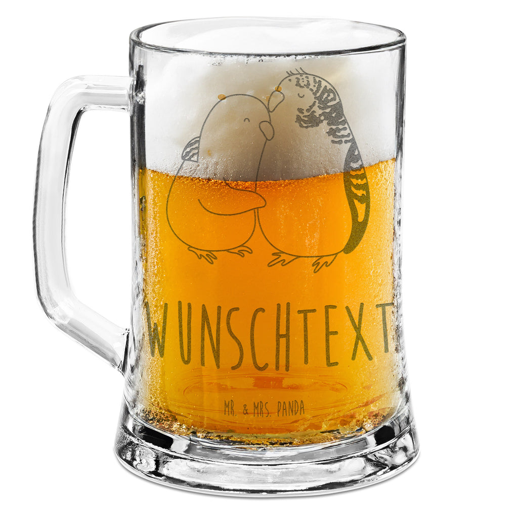 Personalisierter Gravur Bierkrug Wellensittich Liebe Personalisierter Bierkrug, Personalisierter Bier Krug, Personalisiertes Bierkrug Glas, Bierkrug mit Namen, Bier Krug mit Namen, Bierkrug Glas mit Namen, Vatertag, Wunschtext, Wunschname, Personalisierbar, Selbst gestalten, Liebe, Partner, Freund, Freundin, Ehemann, Ehefrau, Heiraten, Verlobung, Heiratsantrag, Liebesgeschenk, Jahrestag, Hocheitstag, Vögel, Wellensittich, Nähe, Kuscheln, Vertrauen