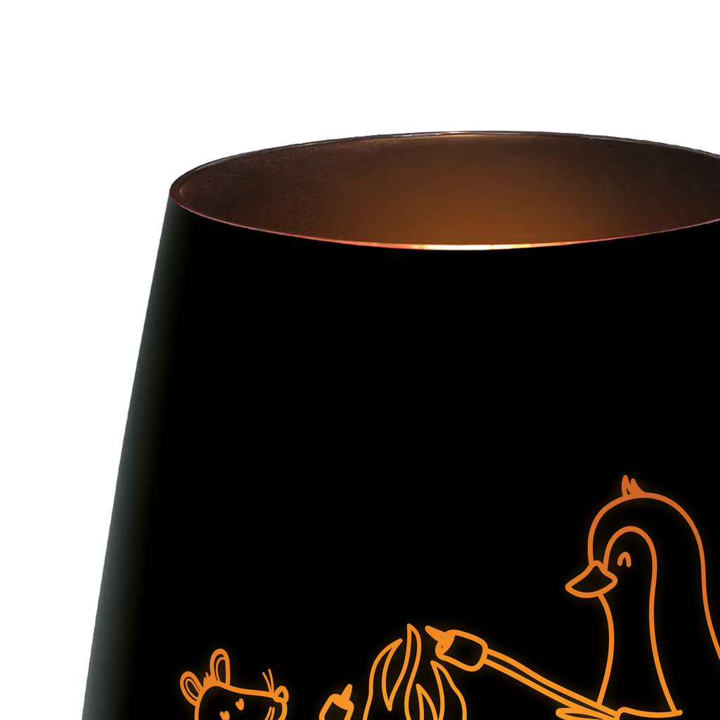 Gold Windlicht Pinguin Lagerfeuer Windlicht, Teelicht, Graviertes Windlicht, Windlicht Gravur, Kerze, Windlicht aus Glas, Teelicht aus Glas, Pinguin, Maus, Pinguine, Lagerfeuer, Leben, Arbeit, Job, Motivation, Büro, Büroalltag, Lebensspruch, Lebensmotivation, Neustart, Liebe, grillen, Feuer, Marshmallows