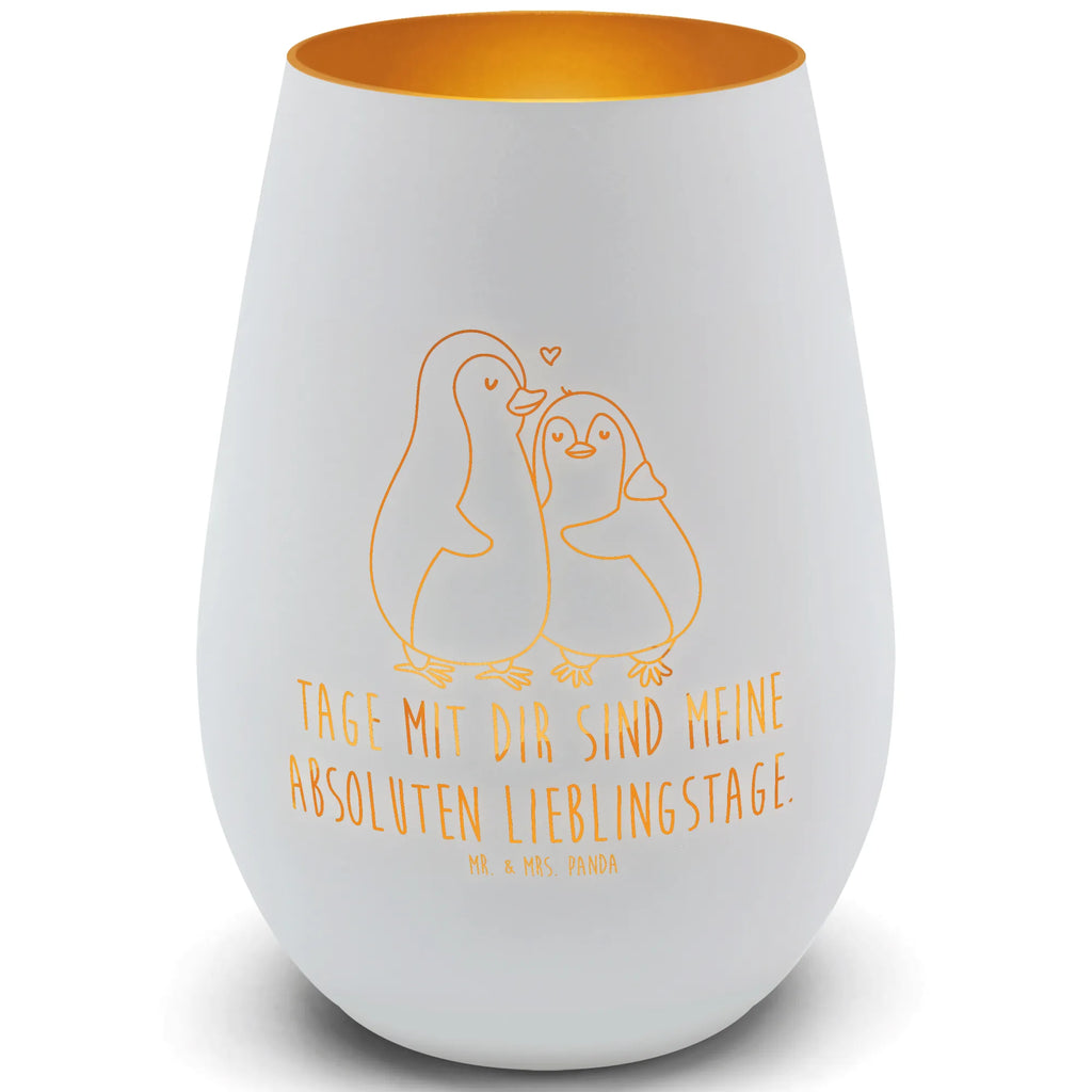 Gold Windlicht Pinguin umarmen Windlicht, Teelicht, Graviertes Windlicht, Windlicht Gravur, Kerze, Windlicht aus Glas, Teelicht aus Glas, Pinguin, Liebe, Liebespaar, Liebesbeweis, Liebesgeschenk, Verlobung, Jahrestag, Hochzeitstag, Hochzeit, Hochzeitsgeschenk