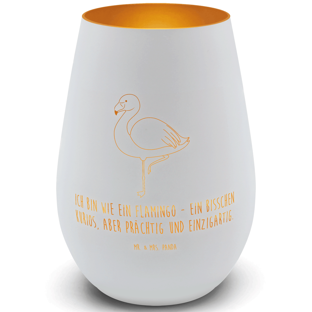 Gold Windlicht Flamingo Classic Windlicht, Teelicht, Graviertes Windlicht, Windlicht Gravur, Kerze, Windlicht aus Glas, Teelicht aus Glas, Flamingo, Einzigartig, Selbstliebe, Stolz, ich, für mich, Spruch, Freundin, Freundinnen, Außenseiter, Sohn, Tochter, Geschwister